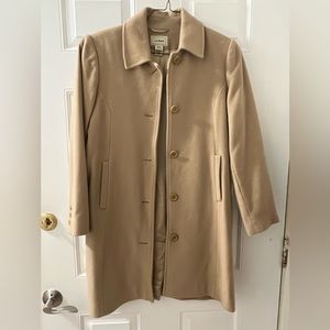 L L Bean Lambswool Polo Coat